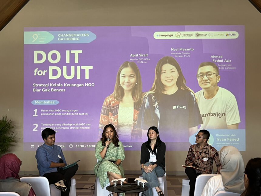 Acara bertajuk Do It for DUIT: Strategi Keuangan NGO Biar Gak Boncos yang diselenggarakan oleh Campaign. Foto: dok humas