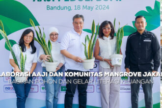 Kolaborasi AAJI dan Komunitas Mangrove Jakarta Bagikan Pohon dan Gelar Literasi Keuangan