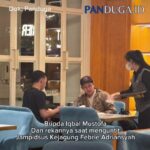 Bripda Iqbal Mustofa bersama seorang rekannya diduga sedang membuntuti Jaksa Agung Muda Pidana Khusus (Jampidsus), Febrie Adriansyah di sebuah rumah makan di kawasan Cipete, Jakarta Selatan. Foto: Video instagram @panduga.id