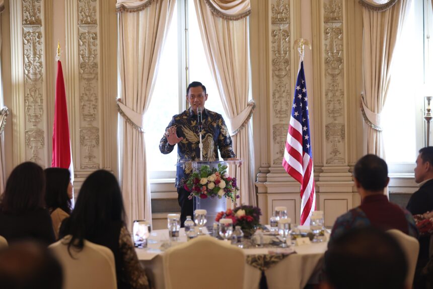 Menteri AHY di Kedutaan Besar Republik Indonesia (KBRI) untuk Amerika Serikat di Washington DC. Foto: Ist