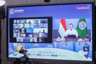 Menteri ATR/Kepala BPN Agus Harimurti Yudhoyono saat mengikuti Rapat Persiapan Peluncuran GovTech Indonesia bersama sejumlah Kepala Lembaga dan Menteri Kabinet Indonesia Maju, Sabtu (25/5/2024). Foto: Ist