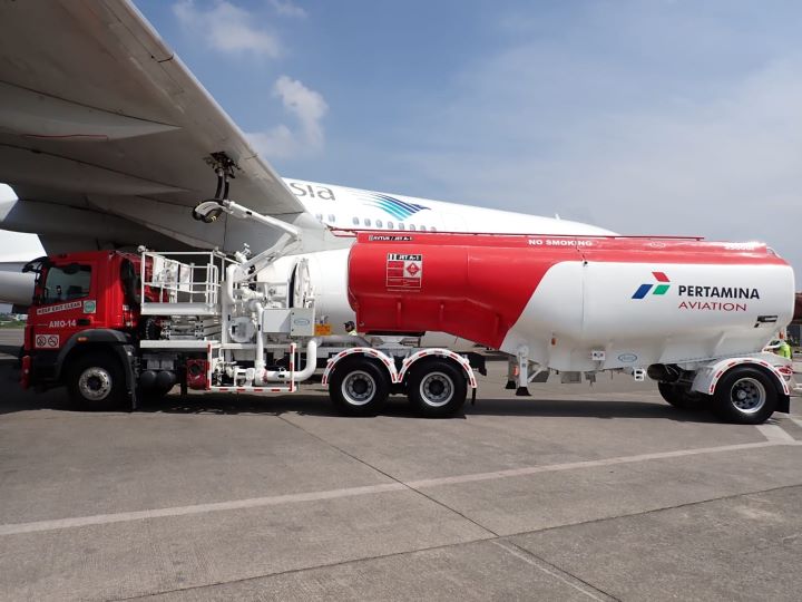 Pertamina Patra Niaga telah menyiapkan stok Avtur yang cukup di seluruh Aviation Fuel Terminal (AFT) embarkasi Haji. Foto: Dok Pertamina