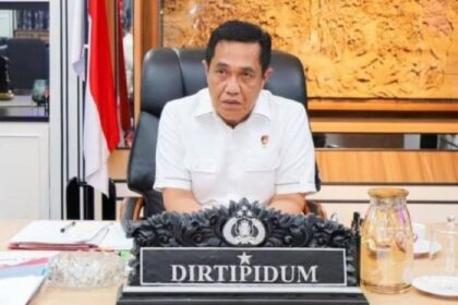 Direktur Tindak Pidana Umum Bareskrim Polri, Brigjen Djuhandani Rahardjo Puro, mengatakan, Bareskrim Polri buru DPO pembunuh Vina Cirebon. Foto: Humas Polri