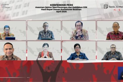 Rapat Dewan Komisioner Bulanan Otoritas Jasa Keuangan (OJK) pada 2 Mei 2024 menyebut kondisi sektor jasa keuangan dalam kondisi stabil. Foto: ist