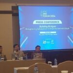 Tampak konferensi press APAC DNS Forum 2024: Building Bridges Strengthening Collaboration to Shape the Internet’s Future di Ritz Carlton Mega, Kuningan, Jakarta. Foto: Ahmad/ipol.id