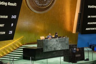 Majelis Umum PBB bersidang di markas besar PBB di New York City. Foto: UN Photo