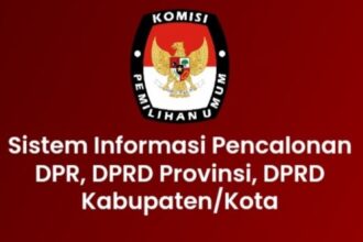 Ilustrasi sistem informasi pencalonan KPU. (foto screenshot situs KPU RI)