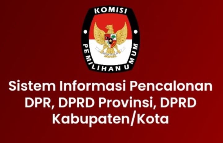 Ilustrasi sistem informasi pencalonan KPU. (foto screenshot situs KPU RI)