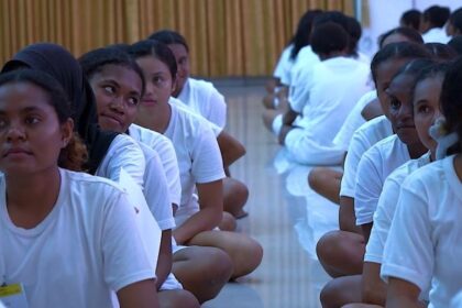 Para pemuda Papua tertarik bergabung menjadi anggota Polri untuk mengabdi kepada bangsa Indonesia. Foto: humas polri