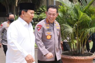 Menteri Pertahanan Prabowo Subianto bersama Kapolri Jenderal Listyo Sigit Prabowo. Foto: dok. Tim Media Prabowo Subianto