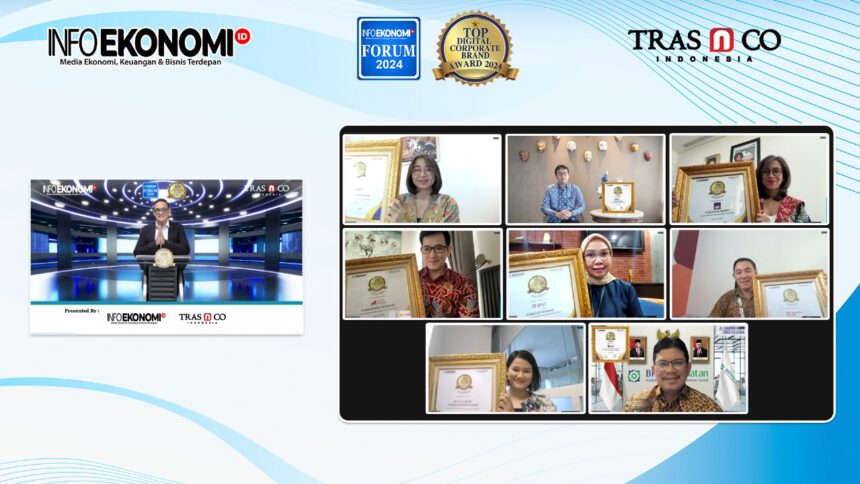 InfoEkonomi.ID, portal berita seputar ekonomi, keuangan dan bisnis sukses menggelar Anugerah Penghargaan 6th Top Digital Corporate Brand Award 2024, Kamis (30/5/2024). Foto: Dok InfoEkonomi.ID