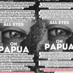 Gerakan All Eyes on Papua ramai di media sosial. Foto: IG, @rachelvennya (tangkap layar)
