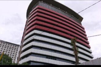 Gedung Merah Putih KPK tampak dari samping kanan. Foto: Yudha Krastawan/ipol.id