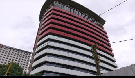 Gedung Merah Putih KPK tampak dari samping kanan. Foto: Yudha Krastawan/ipol.id