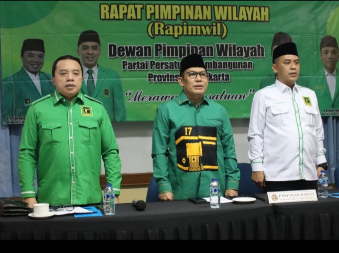 Ketua DPW PPP DKI Jakarta, Saiful Rahmat Dasuki (kemeja putih) saat Rapinwil di Bogor.(Foto dok DPW PPP DKI)
