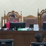 Pembacaan sidang tuntutan eks Mentan, Syahrul Yasin Limpo di Pengadilan Tipikor Jakarta, Jumat (28/6/2024). Foto: Live streaming YT @tvone