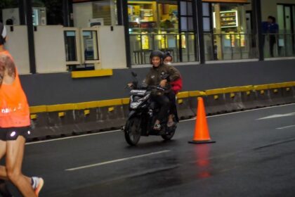 Penjambret di CFD Jl Jenderal Sudirman-MH Thamrin, Jakarta. Foto: Instagram @asnanfoto