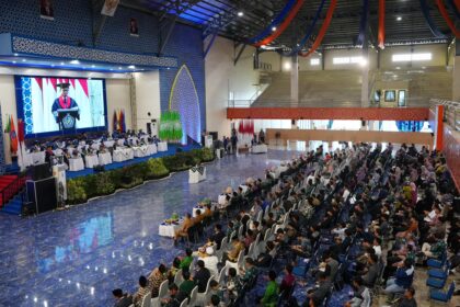 Suasana Milad ke-61 Unismuh Makassar yang dihadiri Pj Gubernur Sulsel. Foto: dok humas