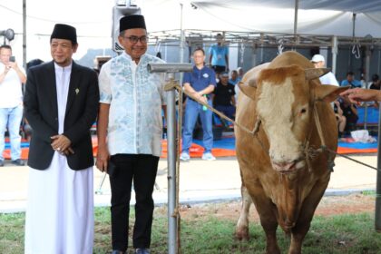 Bank Mandiri bersama Lembaga Amil Zakat Nasional (Laznas) Mandiri Amal Insani (MAI) kembali membagikan daging kurban secara serentak kepada masyarakat dhuafa di seluruh Indonesia. Foto: Dok Bank Mandiri
