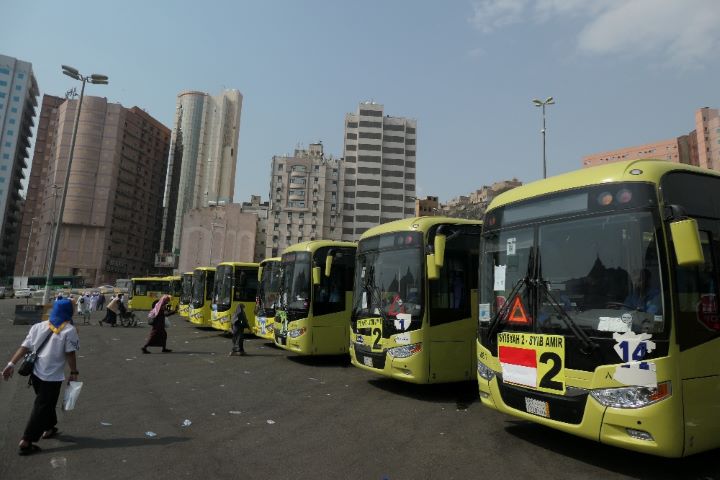 Kasi Transportasi Daker Mekkah Syarif Rahman mengimbau jamaah agar hari ini salat Jumat cukup berjemaah di pemondokan atau hotel saja. Foto: kemenag