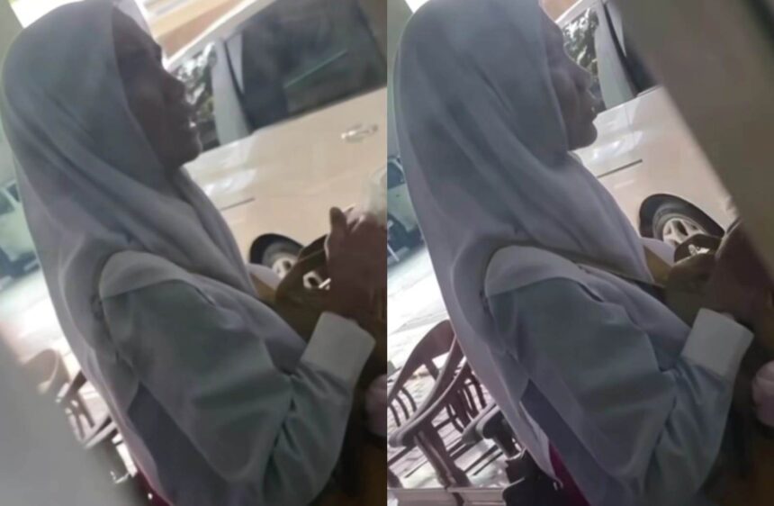 wanita yang mengaku sebagai malaikat di Depok. Foto: IG, @infodepok_id