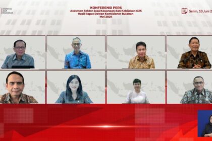 Rapat Dewan Komisioner Bulanan Otoritas Jasa Keuangan (OJK) pada 29 Mei 2024 menilai sektor jasa keuangan terjaga stabil. Foto: Ist