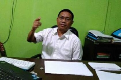 Ketua Hasrat, Sugiyanto saat diwawancara. (foto dok pribadi)