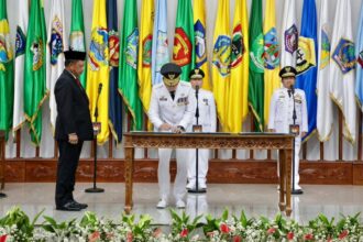 Muhammad Tito Karnavian resmi melantik Penjabat (Pj.) Gubernur Sumatera Utara (Sumut), Sumatera Selatan (Sumsel), dan Nusa Tenggara Barat (NTB).