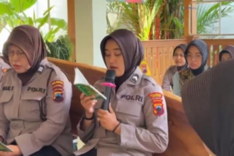 Bripda Sherly, Polwan dari Polresta Banyumas yang hafal 30 juz Alquran. Foto: Polri