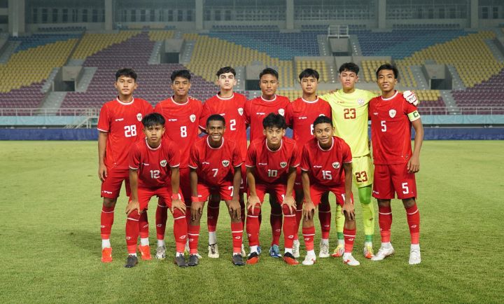 Pelatih tim U-16 Indonesia, Nova Arianto menetapkan 23 pemain yang akan bermain di ASEAN Boys Championship U-16 2024. Foto: PSSI