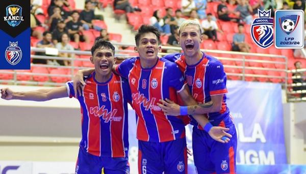 Unggul FC menang 2-1 atas Halus FC dalam laga lanjutan Liga Futsal Profesional 2023/2024. (Foto: Instagram @unggulfcmalang)