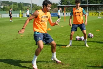 Nathan Tjoe-A-On menjalani latihan pramusim jelang 2024/2025 bersama Swansea City di Austria. (Dok. Swansea City)