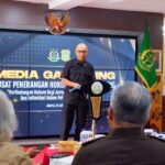 Jaksa Agung Muda (JAM) Intelijen, Reda Mantovani dalam Media Gathering di Press Room Kejaksaan Agung, Jakarta Selatan, Rabu (24/7/2024). Foto: Yudha Krastawan/ipol.id