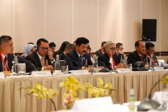 Menteri Koordinator Bidang Politik, Hukum dan Keamanan, Marsekal TNI (Purn) Hadi Tjahjanto dalam Ministerial Council Meeting on Law and Security (MCM), Indonesia-Australia di Bali, Selasa (30/7/2024). Foto: Kemenko Polhukam