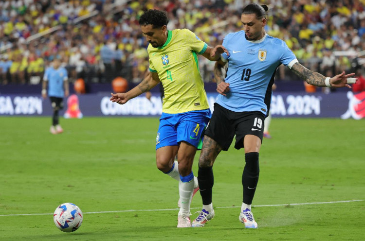 Uruguay menang adu penalti kontra Brasil (Foto: Getty Images)