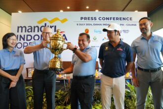 Bank Mandiri kembali menjadi title sponsor untuk ketiga kalinya pada Indonesia Open 2024, yang kini akan berlangsung di Damai Indah Golf – PIK Course, Jakarta, dari 29 Agustus hingga 1 September 2024. Foto: Dok Bank Mandiri