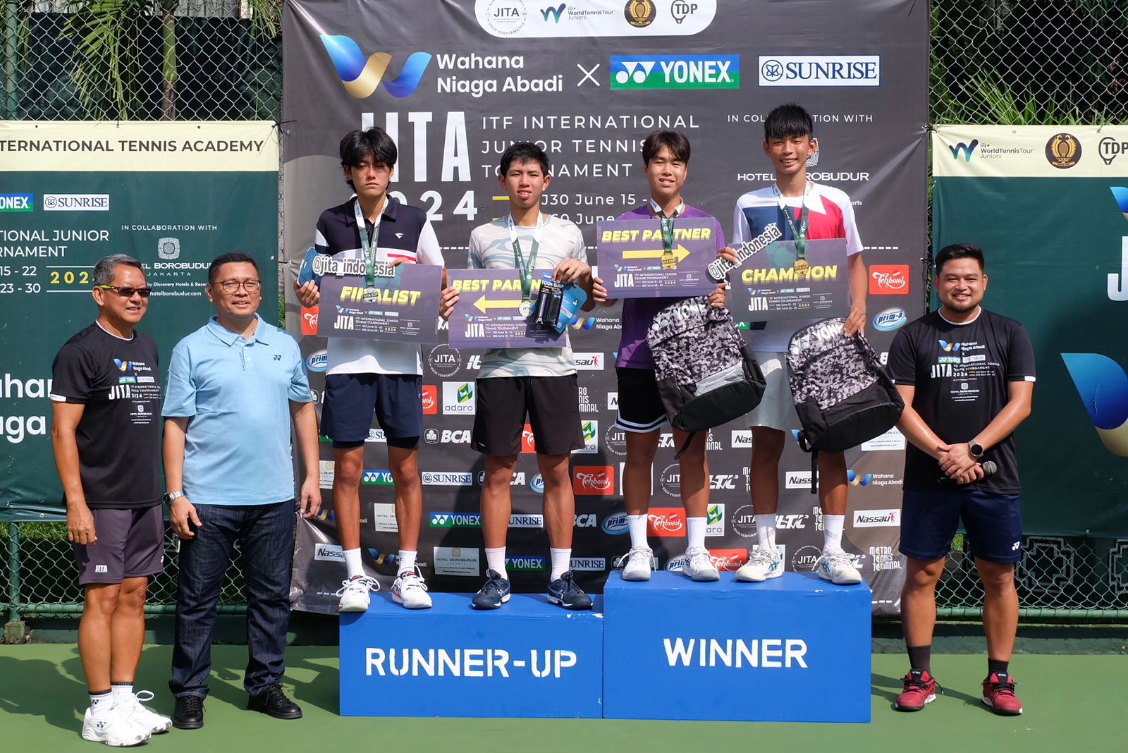 Jakarta International Tennis Academy Gelar Turnamen Seri II J60 di Hotel Borobudur Jakarta – www.ipol.id 