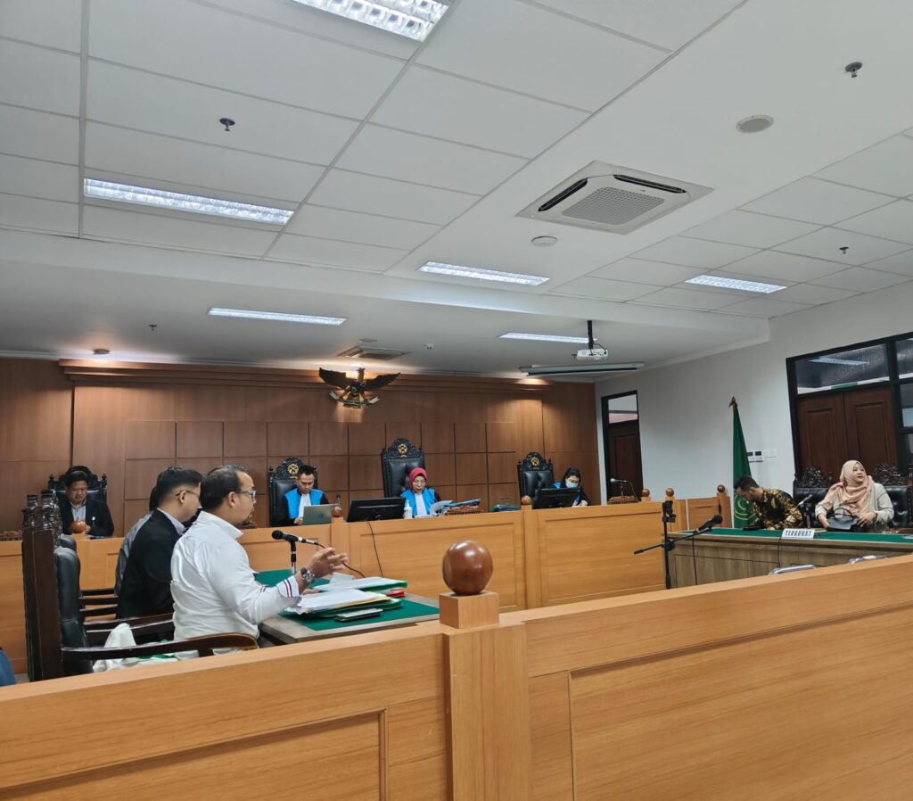 Dr. Abdul Khoir, S.H., M.H hadir memberikan keterangan ahli dalam persidangan di Pengadilan TUN Jakarta pada 26 Juni 2024.