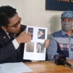 Kuasa Hukum MRR, Muhamad Normansyah (kiri) mendampingi Paman MRR, Yusman (kanan) saat memberikan keterangan pada awak media di kawasan Duren Sawit, Jakarta Timur, pada Minggu (7/7/2024). Foto: Joesvicar Iqbal/ipol.id