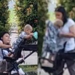 Anak TikToker Cici Chania diduga dianiaya ART, dipukul hingga dibanting di stroller. Foto: IG @cicichaniaa (tangkap layar)