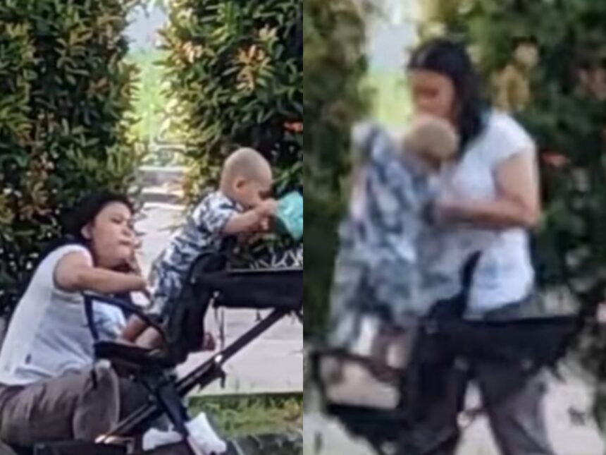 Anak TikToker Cici Chania diduga dianiaya ART, dipukul hingga dibanting di stroller. Foto: IG @cicichaniaa (tangkap layar)