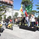 Direktur Utama Pertamina Lubricants Werry Prayogi dan VP Corporate Communication Pertamina Fadjar Djoko Santoso melakukan sesi Flag Off parade motor dua pembalap Pertamina VR46 Racing Team saat acara “Meet & Greet Road To Pertamina Grand Prix of Indonesia 2024”yang diselenggarakan di The Meru, Sanur, Denpasar, Bali pada Sabtu (13/7/2024). Foto: Dok Pertamina