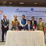 Pertamina New & Renewable Energy (Pertamina NRE) secara resmi menandatangani Nota Kesepahaman (MoU) bersama Coal Power Generation Company Bangladesh Limited (CPGCBL) di Crystal Ballroom, Hotel Intercontinental, Dhaka, Bangladesh pada Senin (15/7/2024). Foto: Pertamina