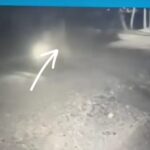 Ramai video penampakan sosok pocong membonceng pemotor di Lendah, Kulon Progo. Foto: IG, @kabarkulonprogo (tangkap layar)