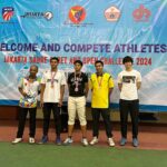 Pengurus Provinsi Ikatan Anggar Seluruh Indonesia (Pengrov IKASI) DKI Jakarta dalam menggelar kompetisi anggar Jakarta Sabre Cadet and Open Challenge 2024 yang dilaksanakan pada 20 Juli 2024 di GOR PKP Ciracas. (Istimewa)