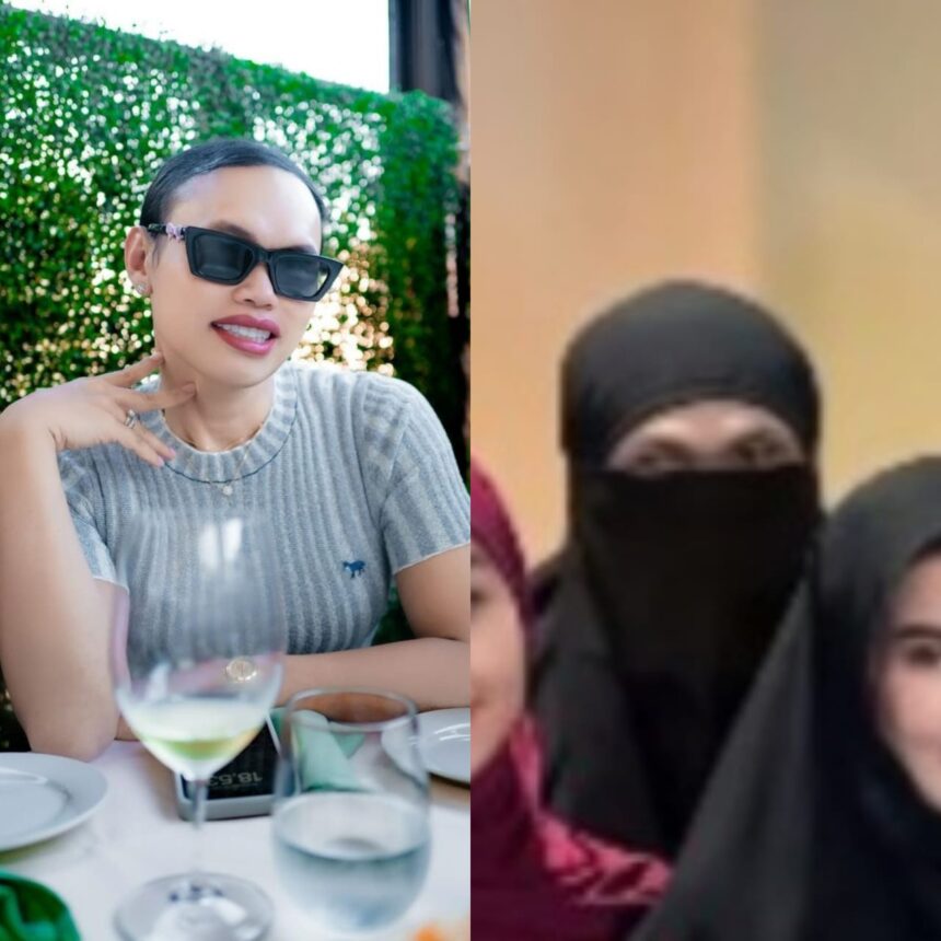 Viral sosok wanita bercadar diduga Wanda Hara didalam kajian Ustadz Hanan Attaki. Foto: IG, @mygigsmedia (tangkap layar)