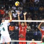 Timnas Indonesia dipastikan melangkah ke babak perempatfinal usai mengalahkan Arab Saudi 3-0 (25-20, 25-13, 25-19) pada babak penyisihan Pul A Kejuaraan Bola Voli Asia Putra U-20 Tahun 2024 (22nd Asian Men's Volleyball Champions) di Jawa Pos Arena Surabaya, Rabu (24/7/2024) malam.