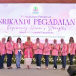 PT Pegadaian mengukuhkan organisasi Srikandi Pegadaian, bertepatan pada Hari Kebaya Nasional di Ballroom The Gade Tower, pada Rabu (24/07). Foto/istimewa