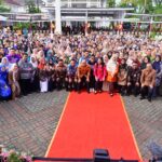 Suasana Hari Anak Nasional tingkat provinsi di runah jabatan Gubernur Sulsel berlangsung meriah. Foto: dok humas