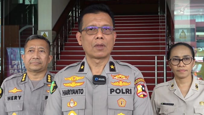 Kepala Rumah Sakit Polri Kramat Jati, Brigjen Pol Hariyanto dan jajaran, pada Rabu (31/7/2024). Foto: Joesvicar Iqbal/ipol.id